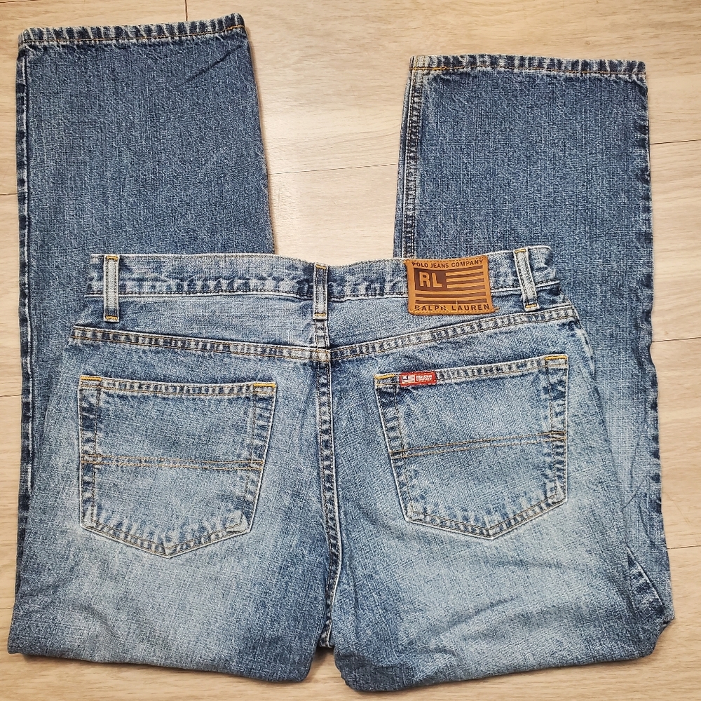 Y2k USA Ralph Lauren Polo Jeans Cropped Saturday Jeans Womans 8 tapered Vintage